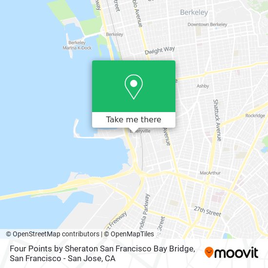 Four Points by Sheraton San Francisco Bay Bridge map