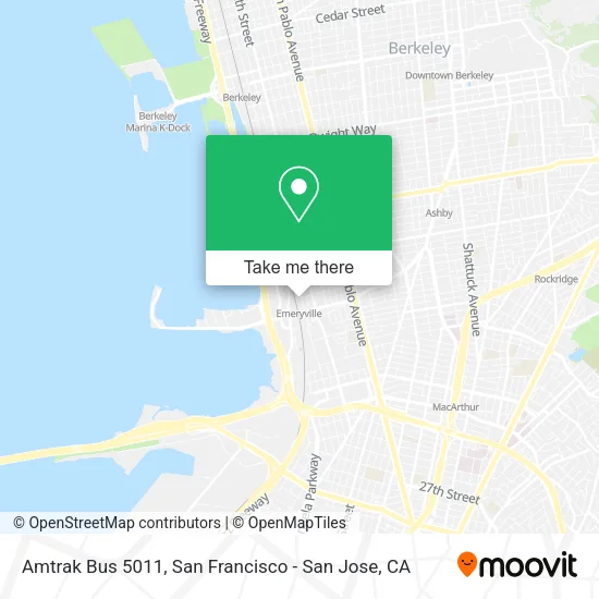 Mapa de Amtrak Bus 5011