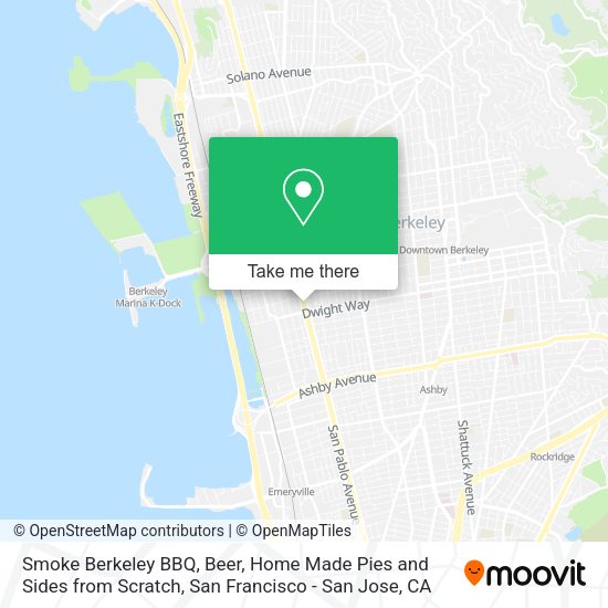 Smoke Berkeley  BBQ, Beer, Home Made Pies and Sides from Scratch map