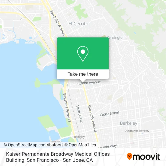 Mapa de Kaiser Permanente Broadway Medical Offices Building