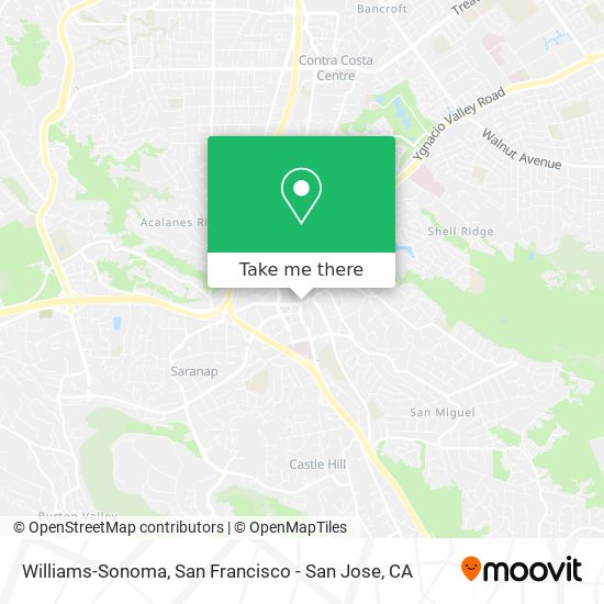 Mapa de Williams-Sonoma
