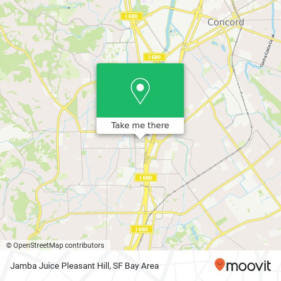 Jamba Juice Pleasant Hill map