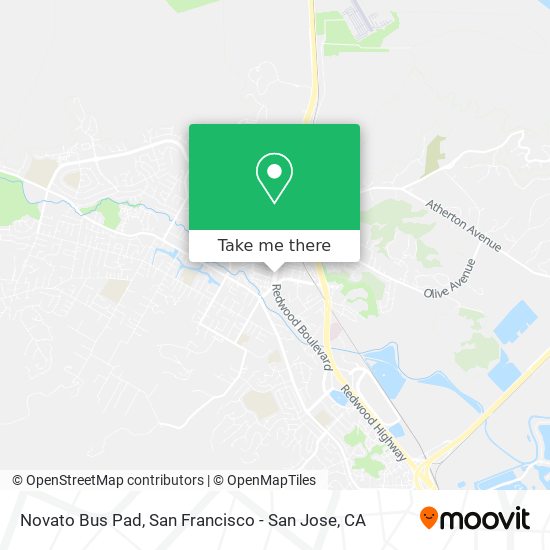 Mapa de Novato Bus Pad