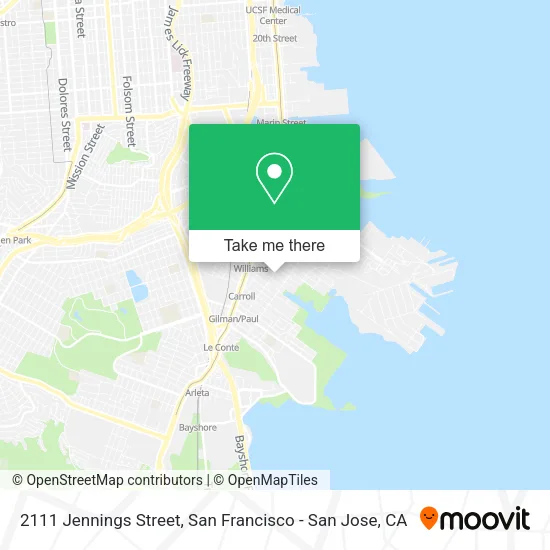 Mapa de 2111 Jennings Street