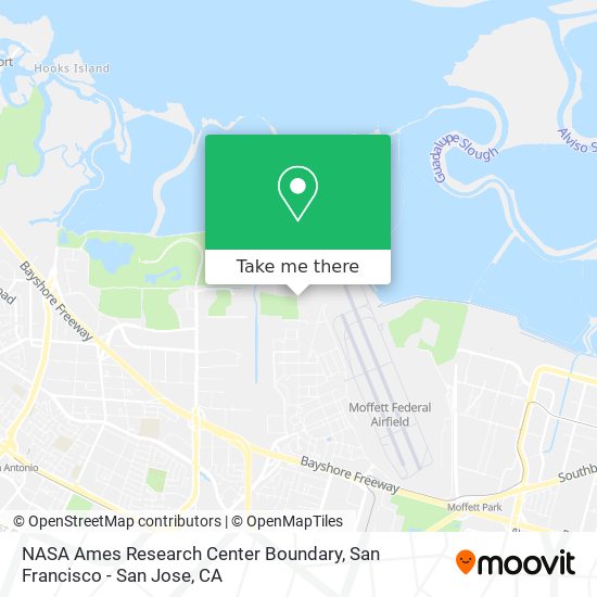 Mapa de NASA Ames Research Center Boundary