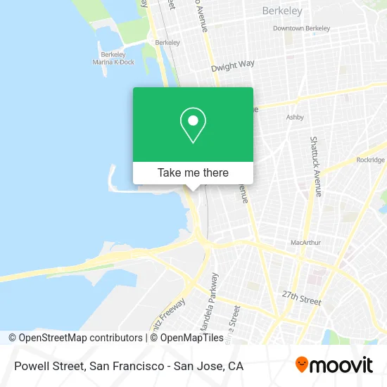 Mapa de Powell Street