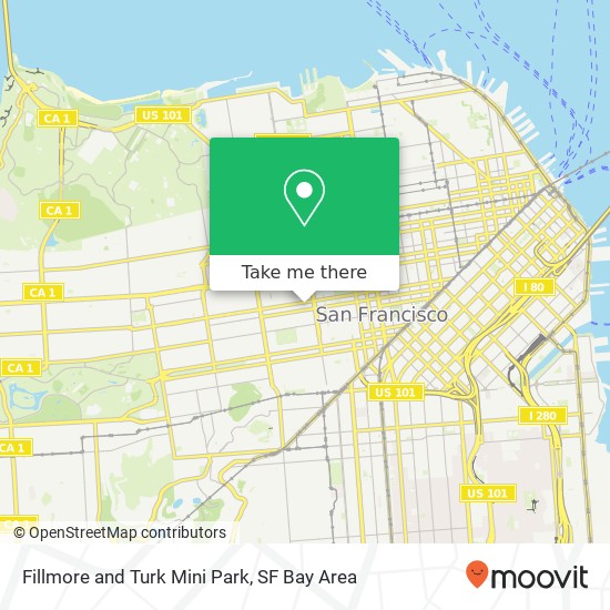 Fillmore and Turk Mini Park map