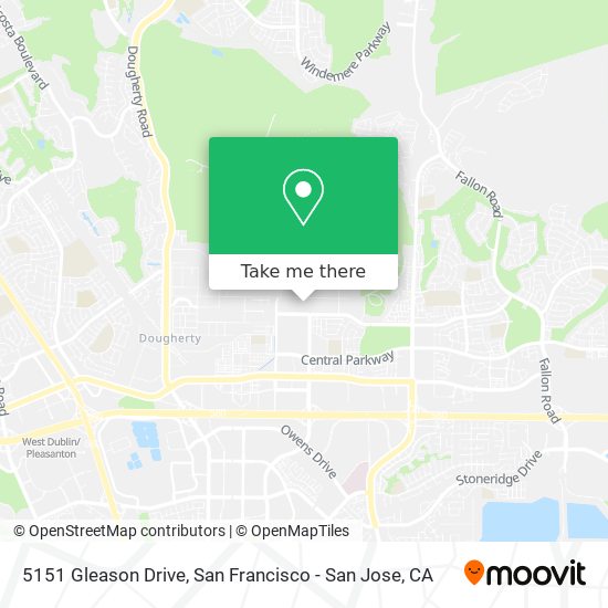 5151 Gleason Drive map