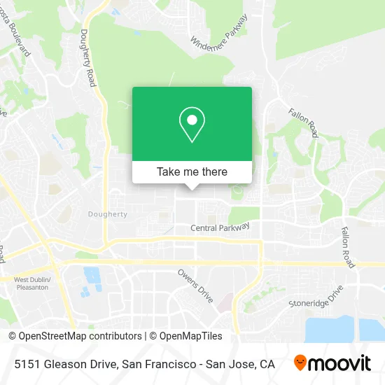 5151 Gleason Drive map