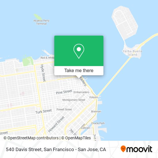Mapa de 540 Davis Street