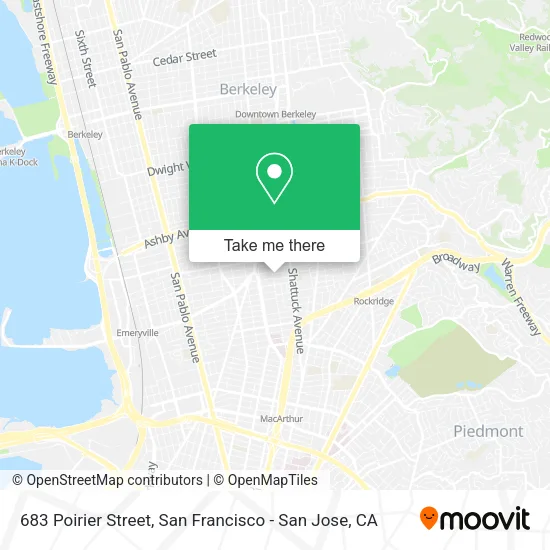 Mapa de 683 Poirier Street