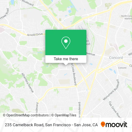 235 Camelback Road map