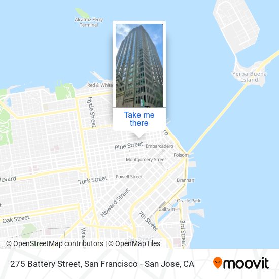 Mapa de 275 Battery Street