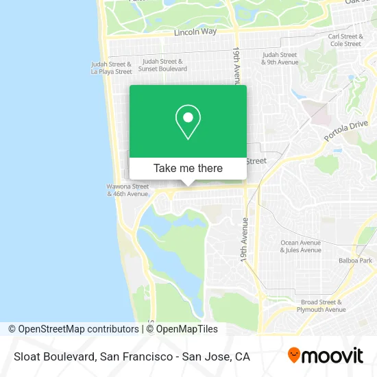 Mapa de Sloat Boulevard