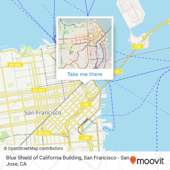 Mapa de Blue Shield of California Building