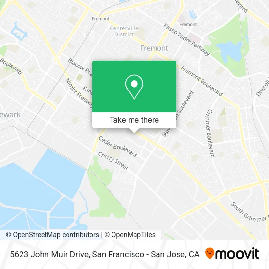 Mapa de 5623 John Muir Drive