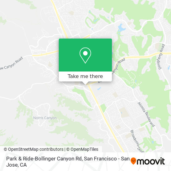 Mapa de Park & Ride-Bollinger Canyon Rd