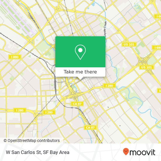 W San Carlos St, San Jose, <B>CA< / B> 95113 map