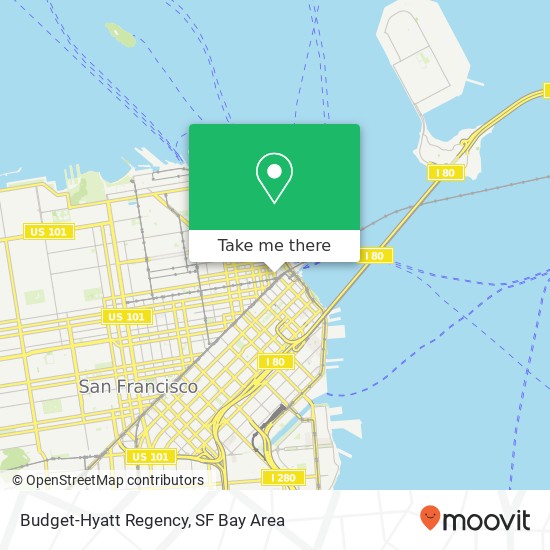 Budget-Hyatt Regency, 5 Embarcadero Ctr map