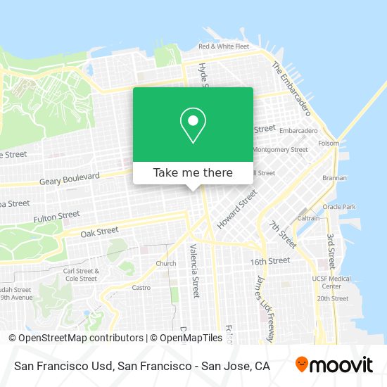 Mapa de San Francisco Usd