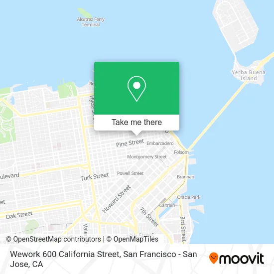 Wework 600 California Street map