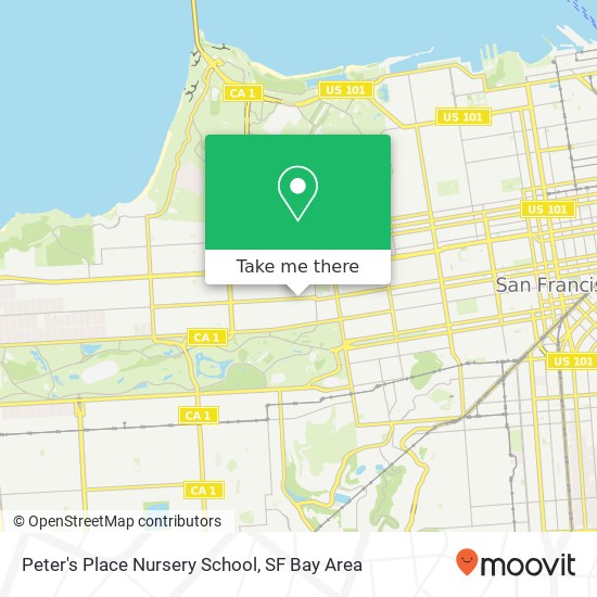 Mapa de Peter's Place Nursery School, 227 Balboa St