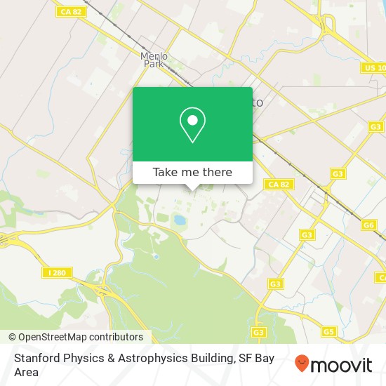 Mapa de Stanford Physics & Astrophysics Building