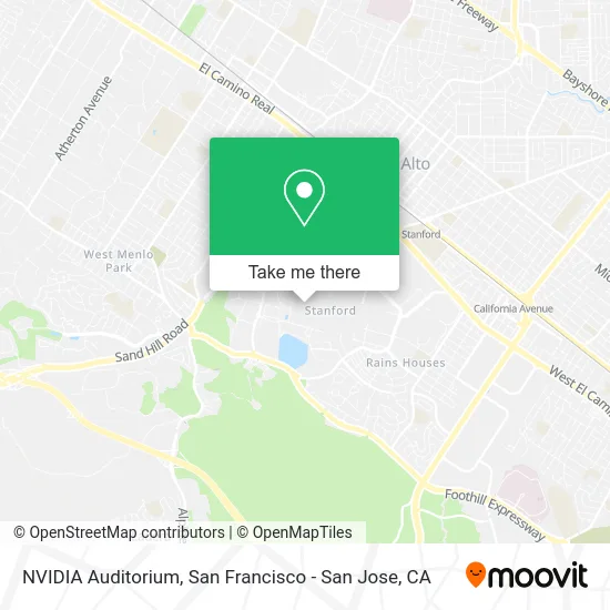 NVIDIA Auditorium map