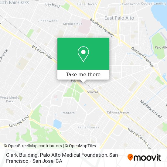 Mapa de Clark Building, Palo Alto Medical Foundation