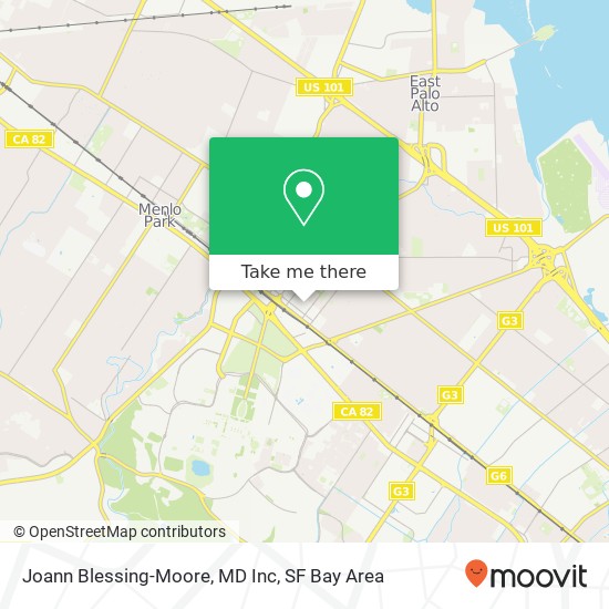 Joann Blessing-Moore, MD Inc map