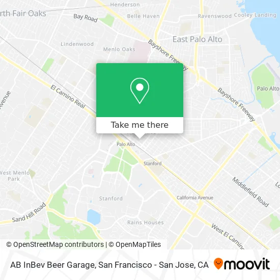 AB InBev Beer Garage map