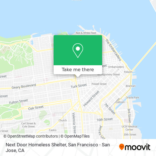 Mapa de Next Door Homeless Shelter