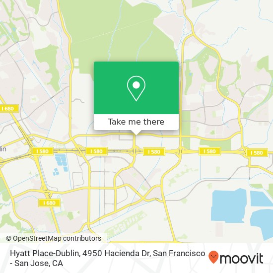 Mapa de Hyatt Place-Dublin, 4950 Hacienda Dr