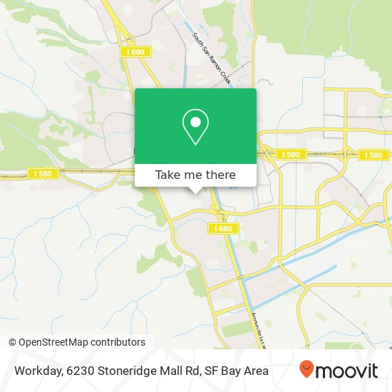 Mapa de Workday, 6230 Stoneridge Mall Rd