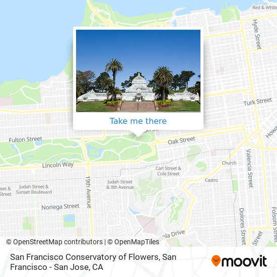 Mapa de San Francisco Conservatory of Flowers