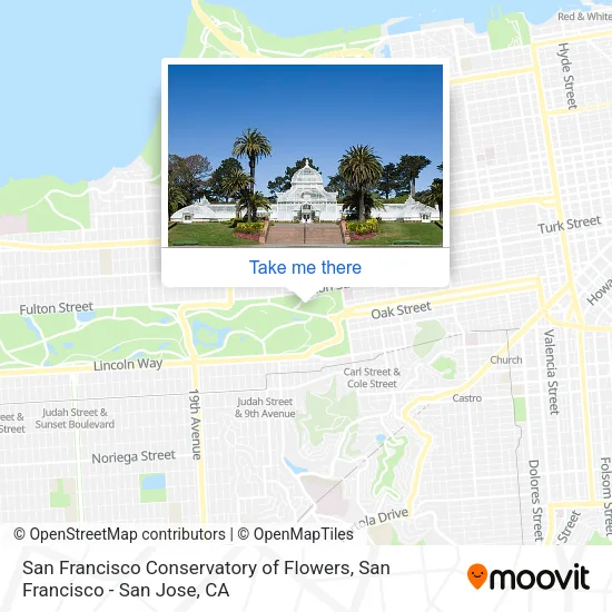 San Francisco Conservatory of Flowers map