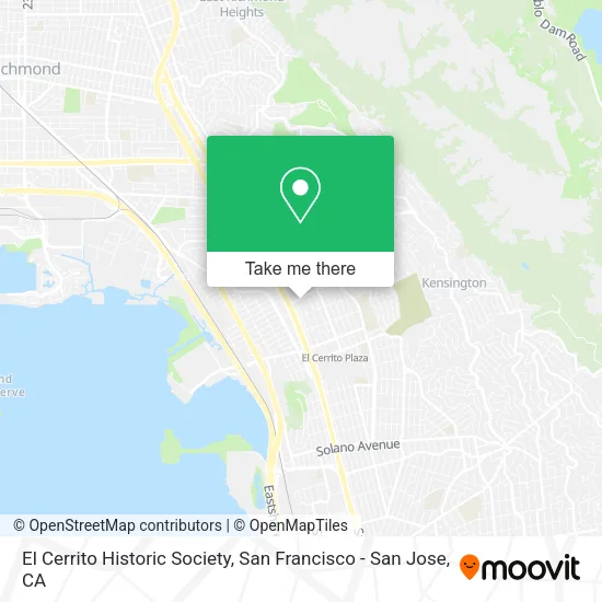 Mapa de El Cerrito Historic  Society