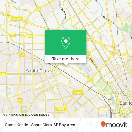 Game Kastle - Santa Clara, 1350 Coleman Ave map