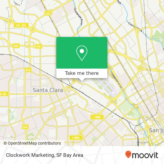 Mapa de Clockwork Marketing, 1400 Coleman Ave