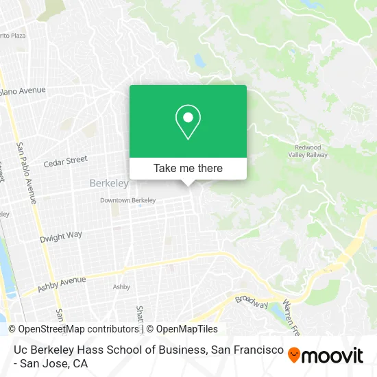 Mapa de Uc Berkeley Hass School of Business
