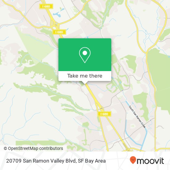 Mapa de 20709 San Ramon Valley Blvd
