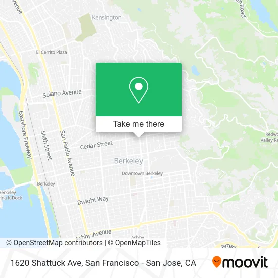 1620 Shattuck Ave map