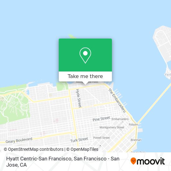 Hyatt Centric-San Francisco map