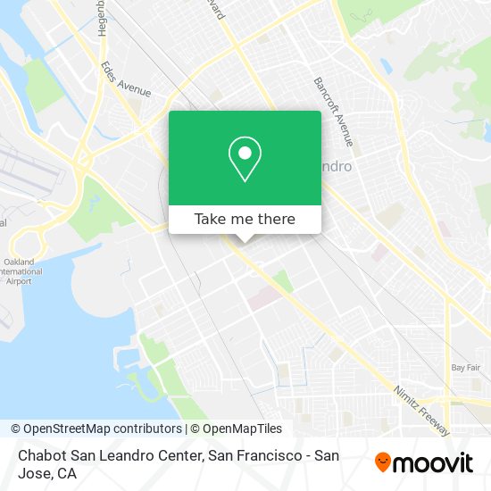 Mapa de Chabot San Leandro Center