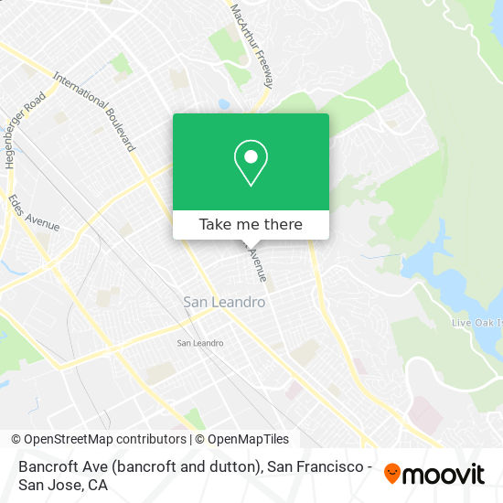 Bancroft Ave (bancroft and dutton) map