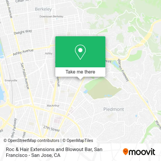 Mapa de Roc & Hair Extensions and Blowout Bar