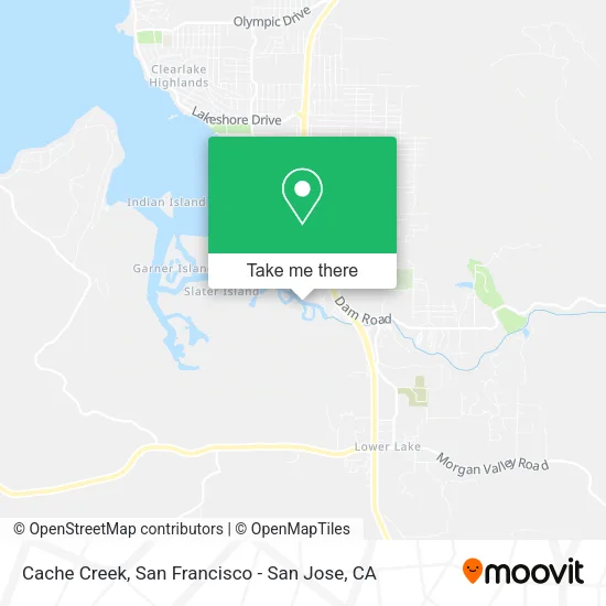 Cache Creek map