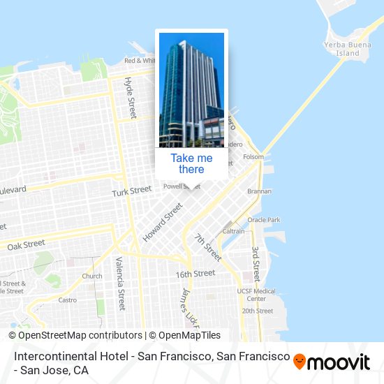Mapa de Intercontinental Hotel - San Francisco