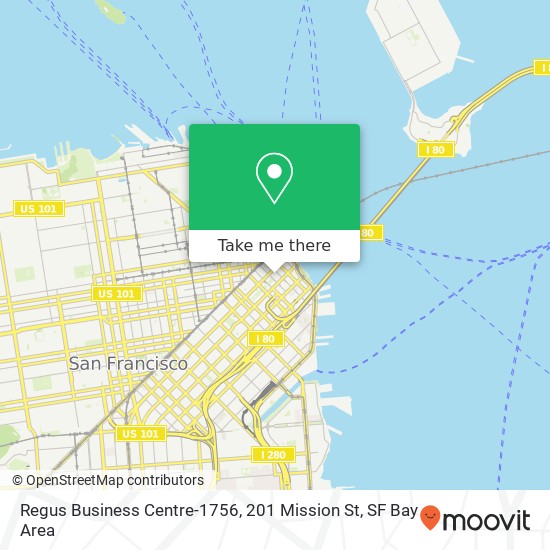 Mapa de Regus Business Centre-1756, 201 Mission St