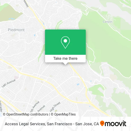 Access Legal Services map